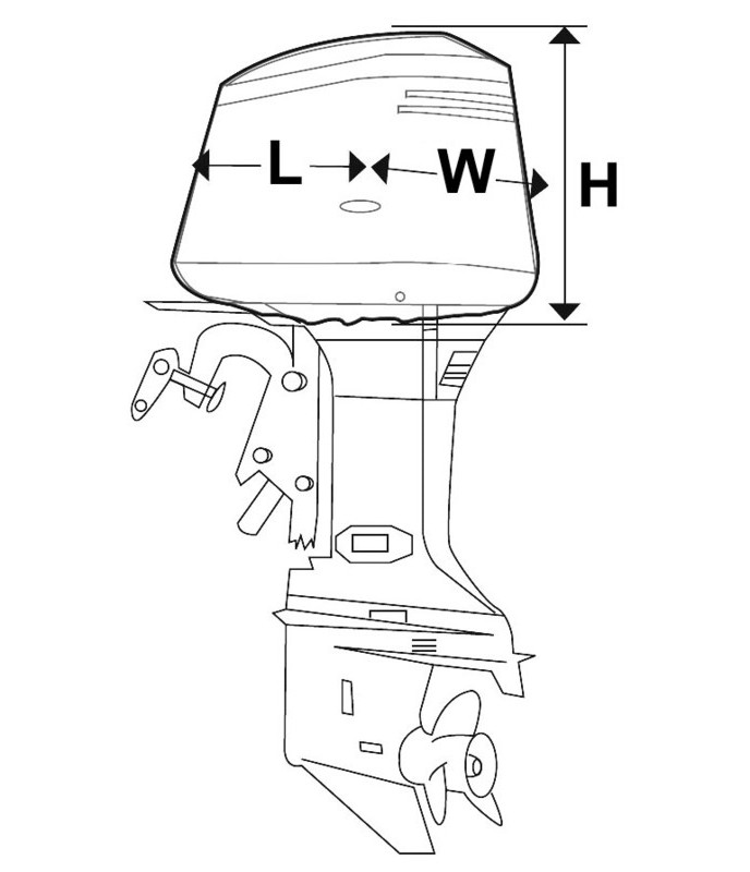 Top Quality OCEANSOUTH 2/4 stroke outboard motor cover - for 4/8 HP
