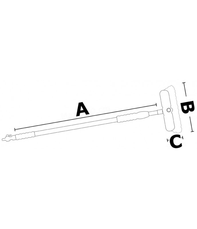 Spazzolone telescopico Mafrast bi-level - allungabile 117/180 cm