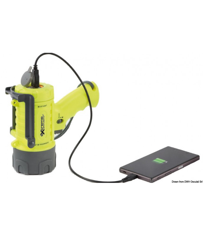 Extreme Plus rechargeable waterproof LED flashlight - 1400 Lmn