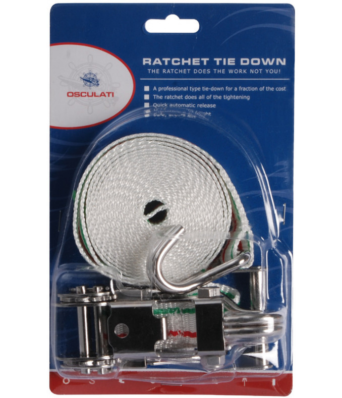 Pro Armor Cinghia A Y Con Cricchetto 3,8 Cm Per Fissaggio Ruota Di Scorta – Universale