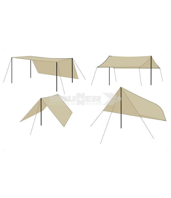 Brunner Tarp/vela Sunny UV 2 x 3 NG novità 2026 + profilo Keder
