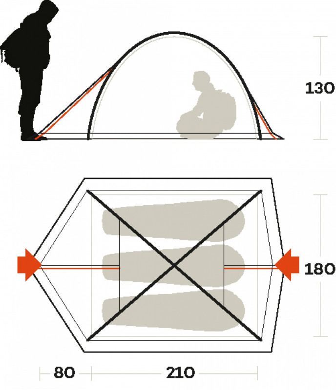 Ferrino Kalahari 3-people tent - Promo valid until 23/07