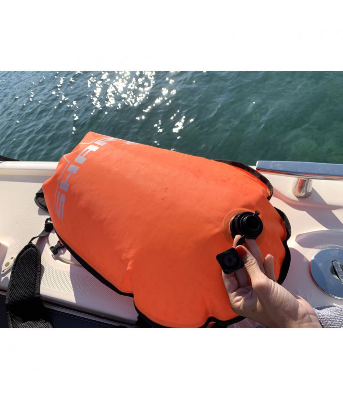 Emergency float - SHARK inflatable waterproof backpack