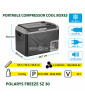 Brunner Frigo Polarys Freeze SZ 30 lt. - a compressore 12v/220v
