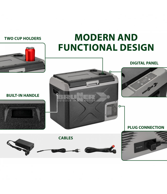 Brunner Frigo Polarys Freeze SZ 30 lt. - a compressore 12v/220v