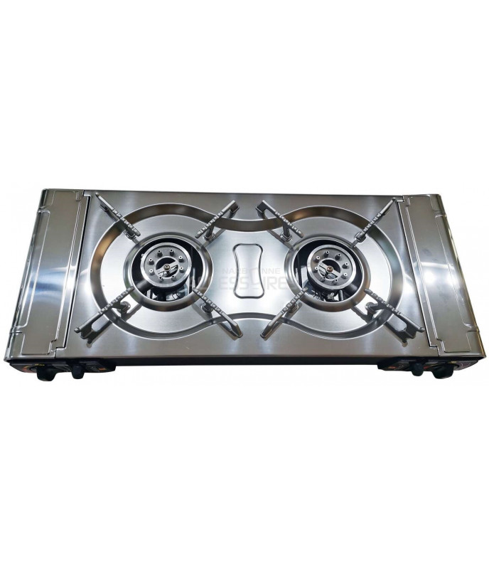 Portable gas stove - 2 burners