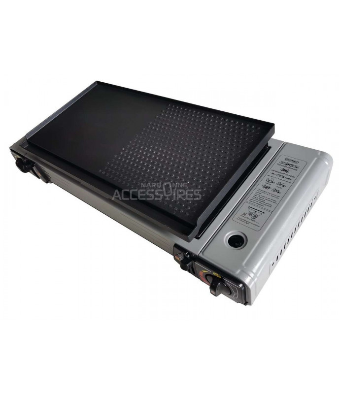 Portable gas stove plancha / grill - 2 burners