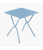 Lafuma square table Balcony II Colorblock Galvanized steel Ciel