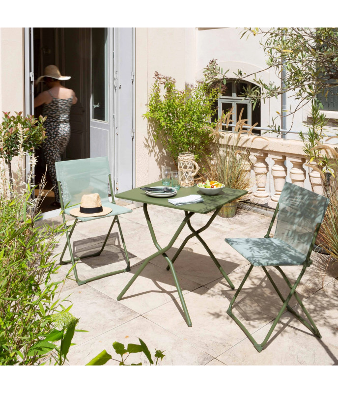 Lafuma sedia Balcony II Colorblock Batyline® Iso Moss