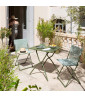 Lafuma set composto da n.1 tavolo Balcony II + n.2 sedie Balcony II - Moss