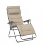 Lafuma Futura Becomfort padded relaxation armchair/deckchair - Moka Beige