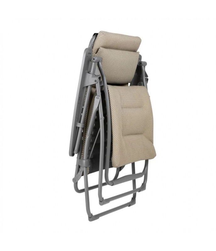 Lafuma Futura Becomfort padded relaxation armchair/deckchair - Moka Beige