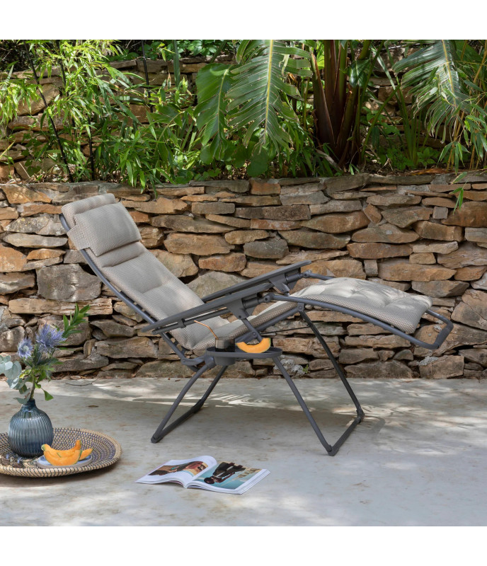 Lafuma Poltrona/sdraio relax imbottita Futura Becomfort - Beige Moka