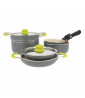 Incasa Set pentole/popote da cucina EasyCook 8 pezzi
