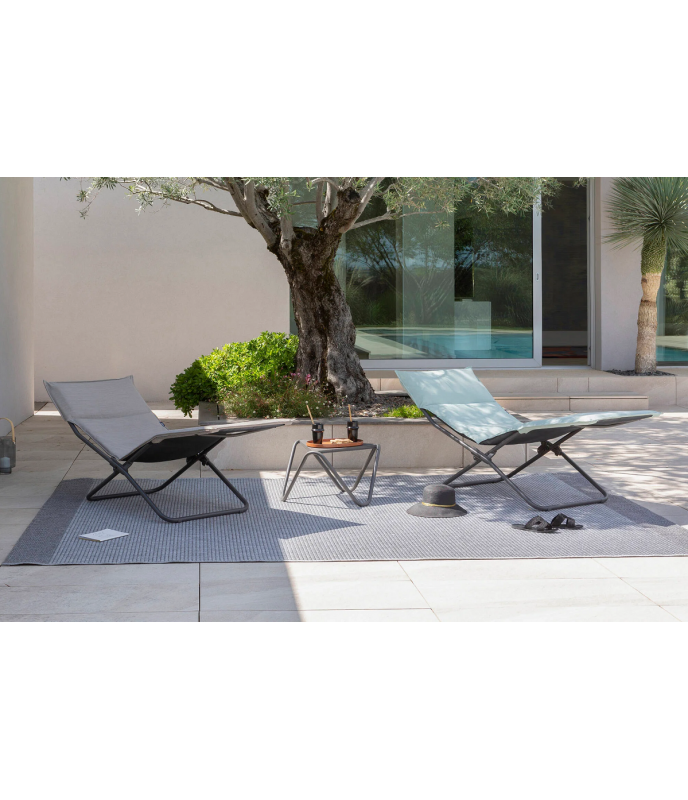 Lafuma Coffee Table Vogue Aluminum Titane Grey