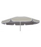Greenwood ombrellone Riccione in cotone 200 cm doubleface - Made in Italy - verde scuro