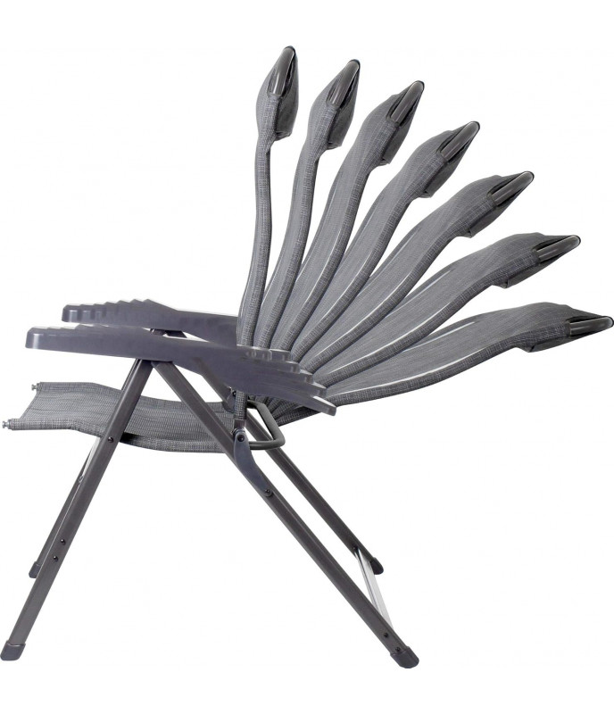 Brunner Chair Aravel Syntex Plus Alu - Dark Grey