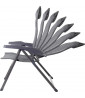 Brunner Chair Aravel Syntex Plus Alu - Dark Grey