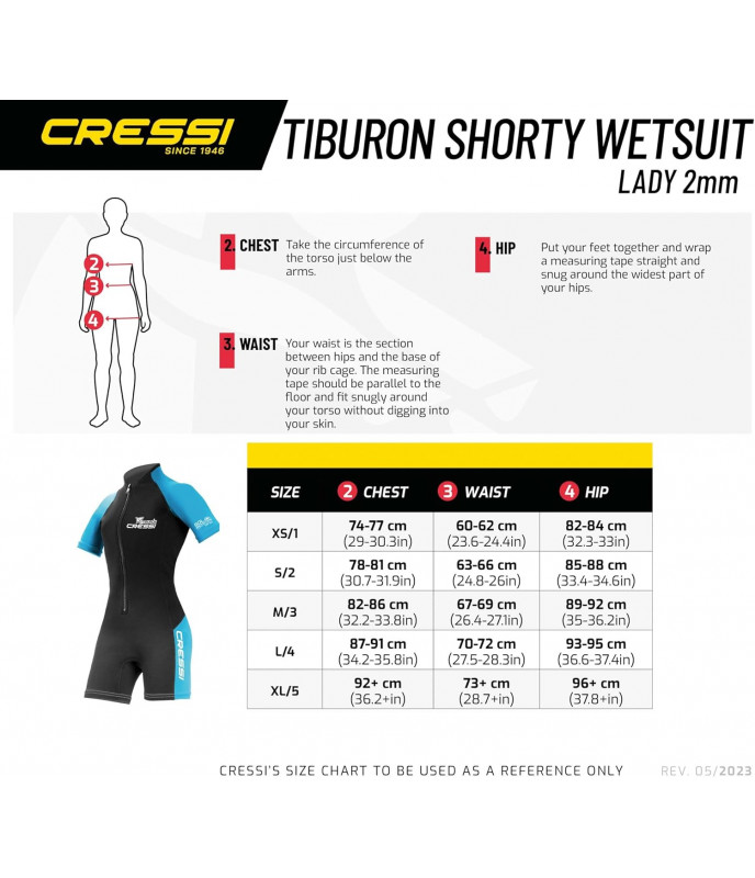 Cressi Muta Tiburon Shorty Donna