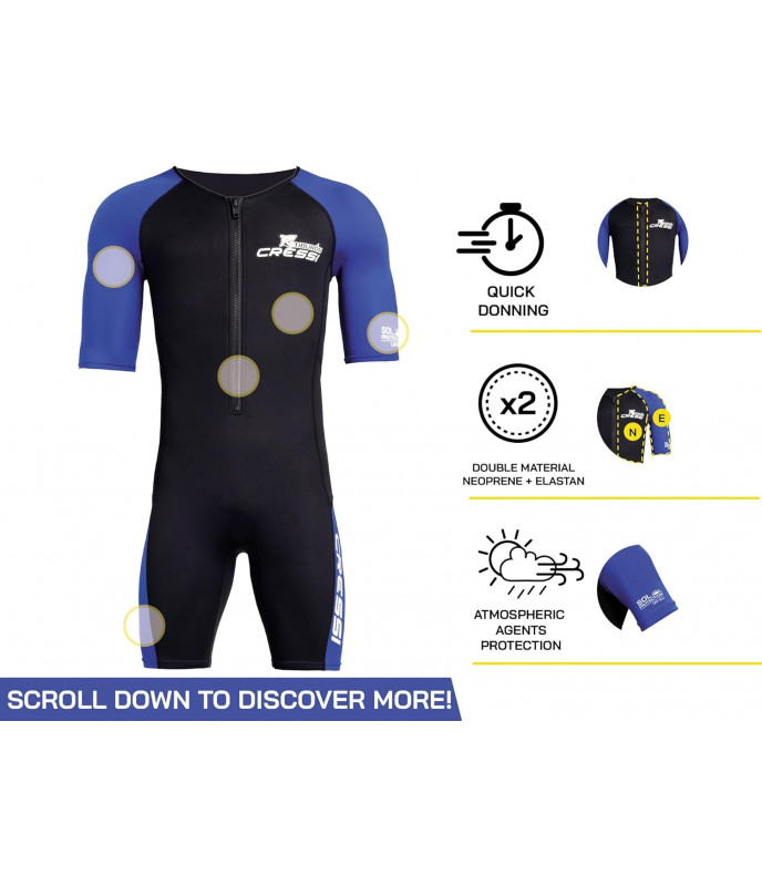 Cressi Shorty Tiburon Man Wetsuit