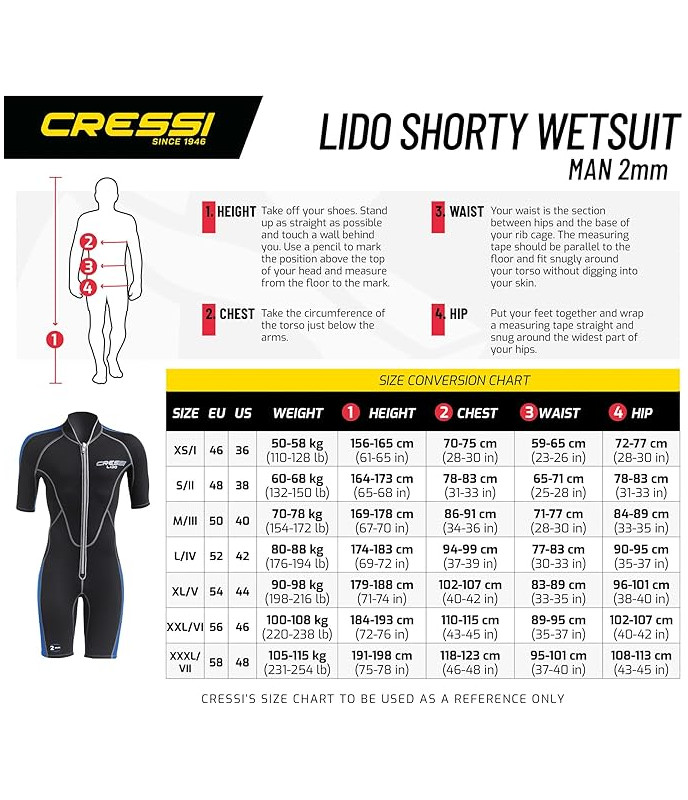 Cressi Muta Shorty Lido Man 2 mm
