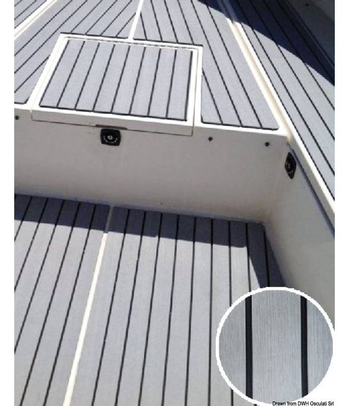 Osculati Rivestimento Teak in EVA autoadesivo colore legno 2400x1200x6 mm