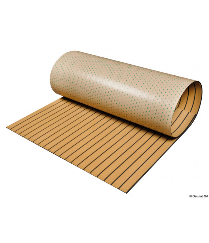 Osculati Rivestimento Teak in EVA autoadesivo colore legno 2400x1200x6 mm