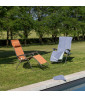 Lafuma Zero Gravity Relax Lounger RClip Batyline® Iso Orange Clementine