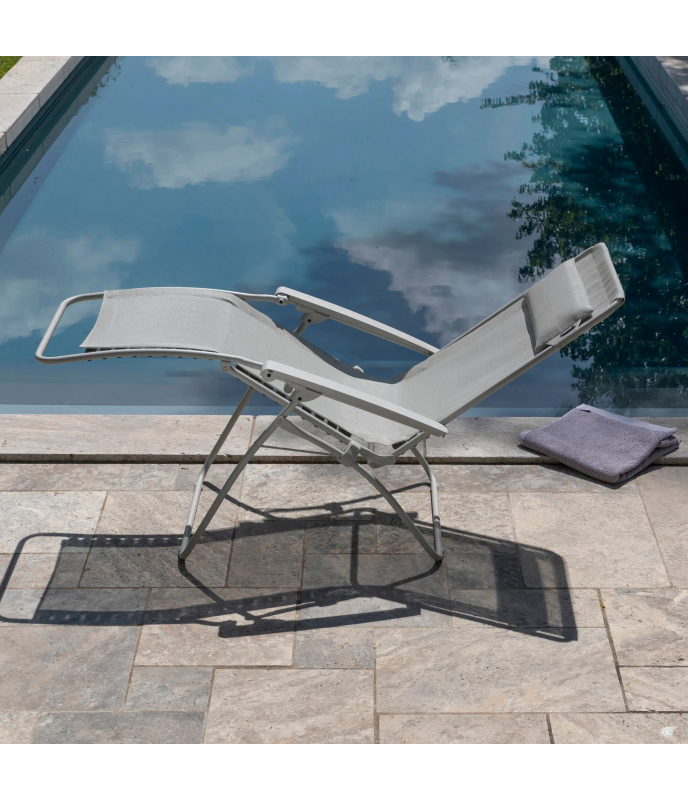 Lafuma Zero Gravity Relax Lounger RClip Batyline® Iso Beige Seigle-Seigle