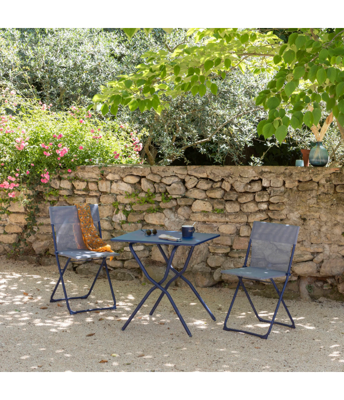 Lafuma Ultra-compact folding chair Balcony Batyline® Iso Blue Indigo-Indigo