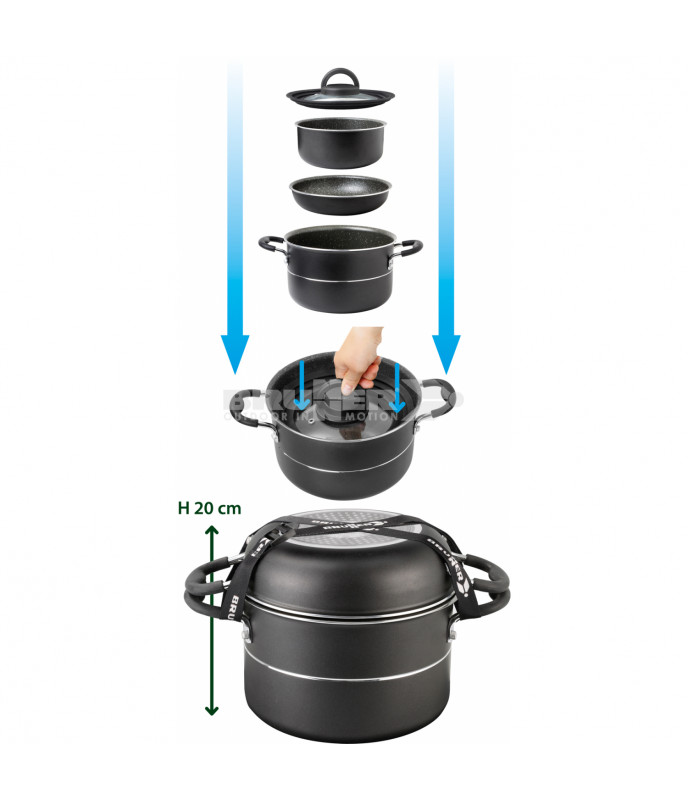 Brunner Popote/pentole PIRATE NG 7+1 Ø 24
