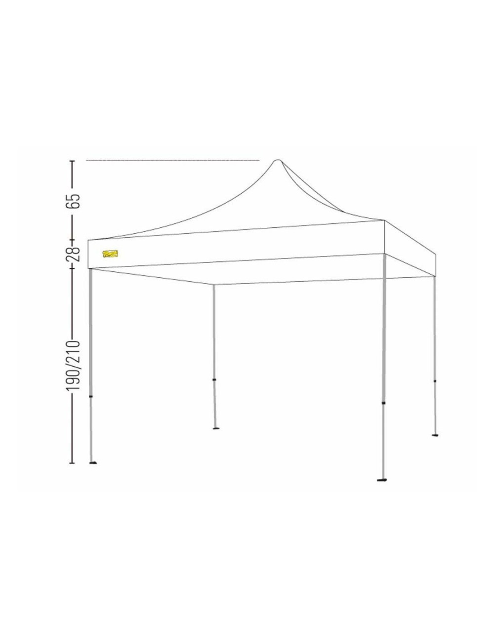 Bertoni Market 3x3 Plus Gazebo Pieghevole Automatico
