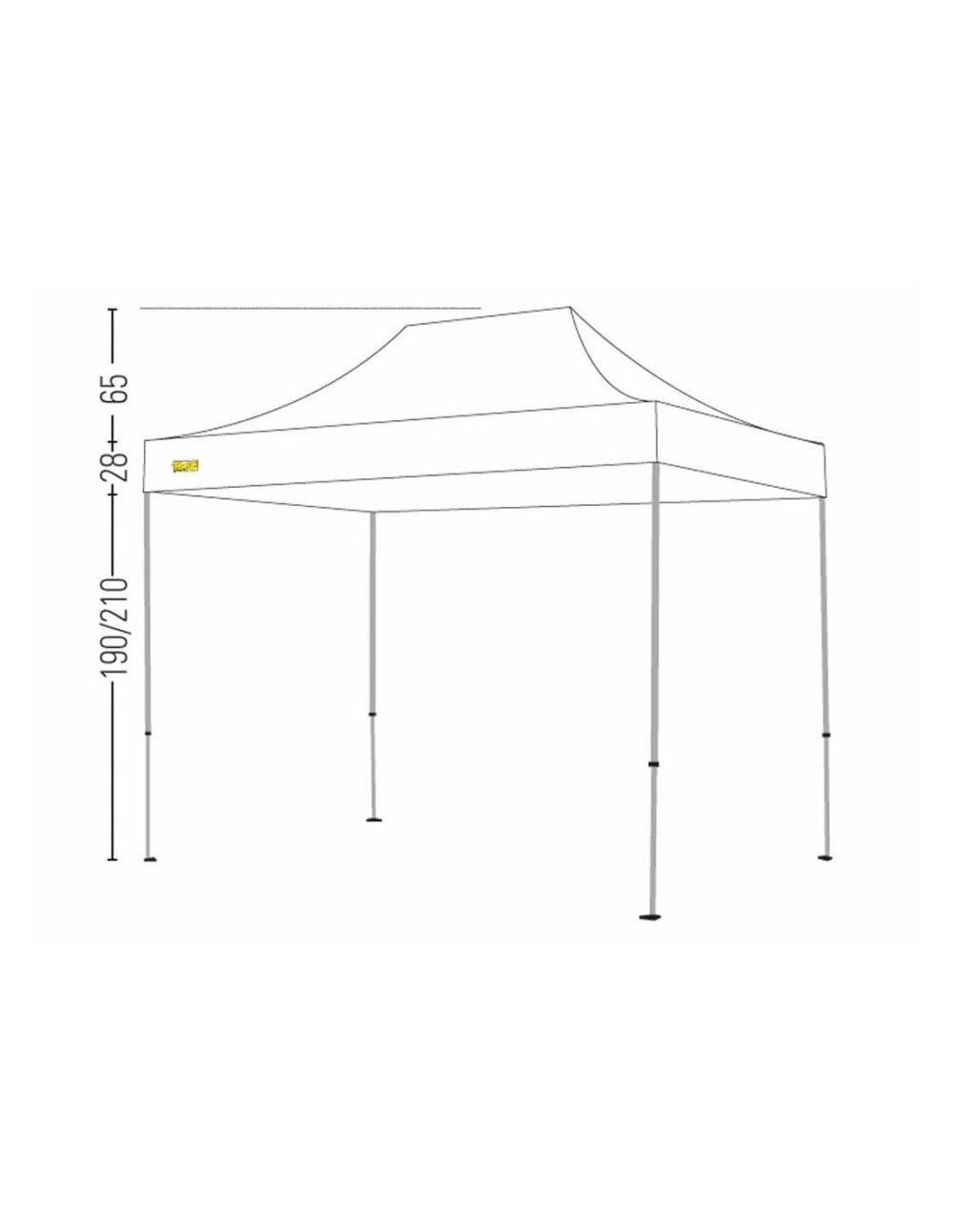Bertoni Market 2x3 Plus Gazebo Pieghevole Automatico