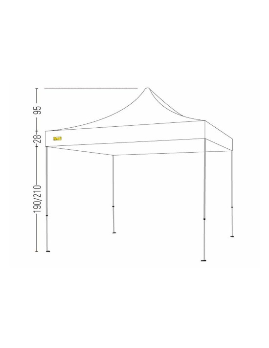 Bertoni Expo 3x3 Gazebo Pieghevole Automatico