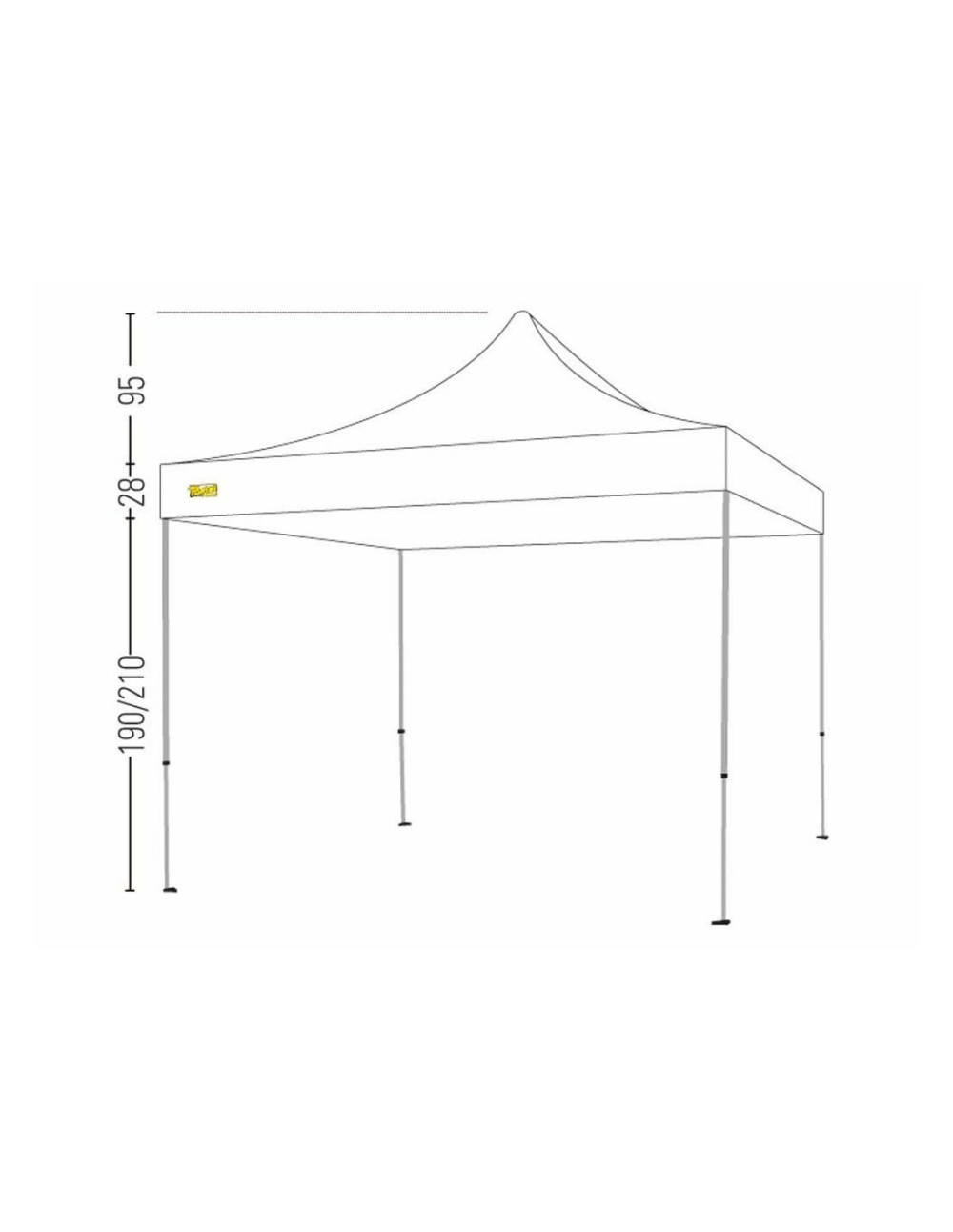 Bertoni Expo 3x3 Gazebo Pieghevole Automatico