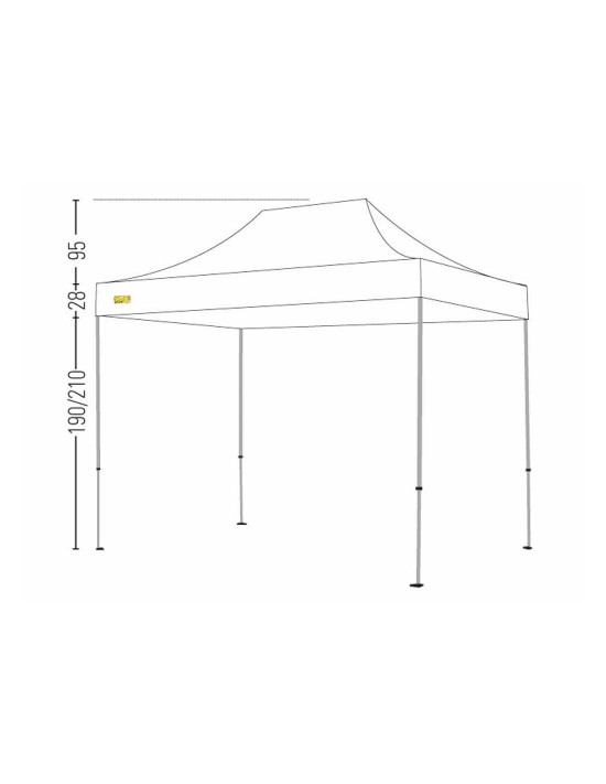 Bertoni Expo 3x4,5 Gazebo Pieghevole Automatico