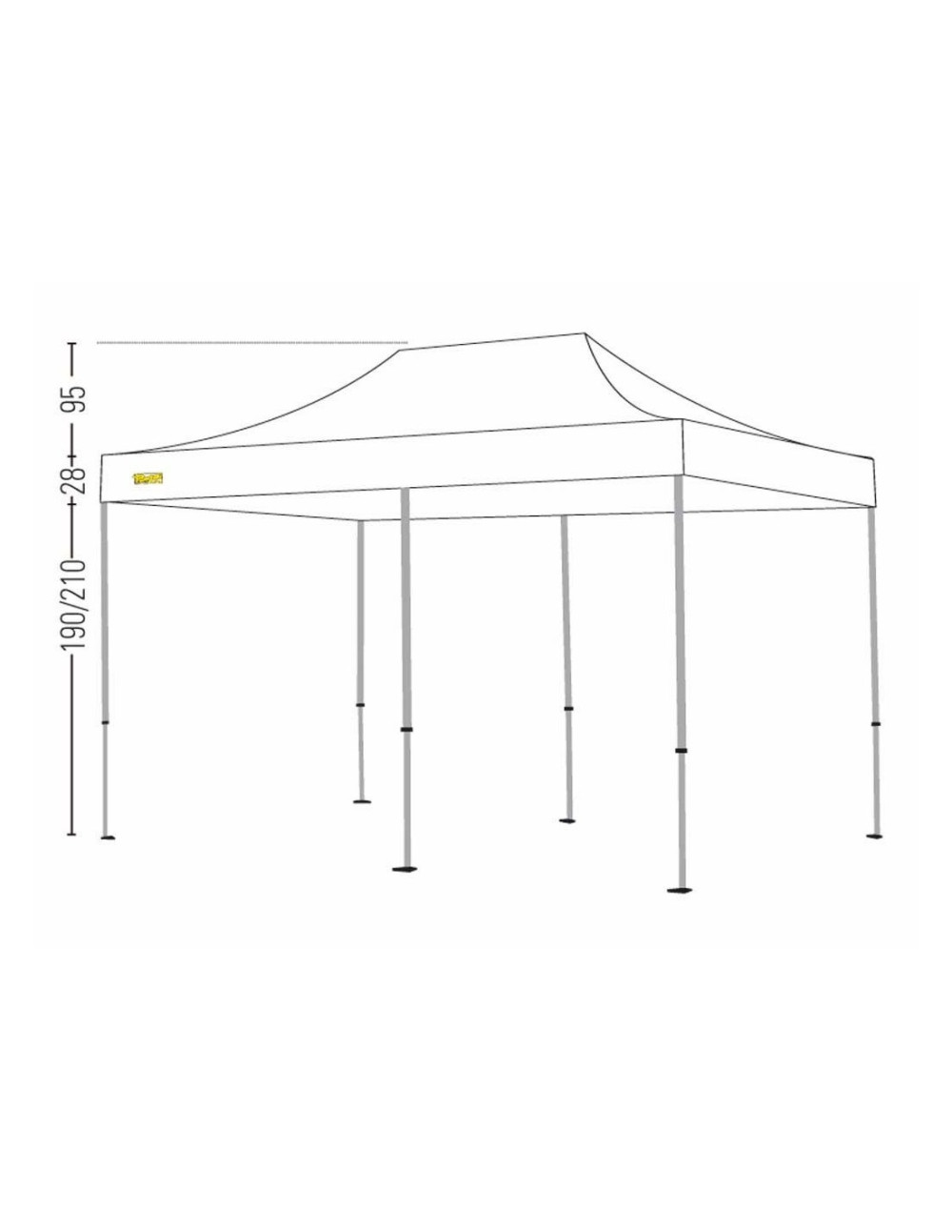 Bertoni Expo 3x6 Automatic Folding Gazebo