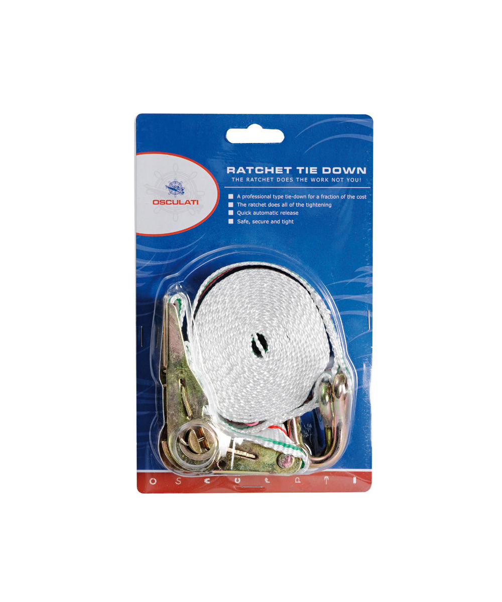 Osculati Cinghia a cricchetto 25 mm x 400 cm - acciaio zincato