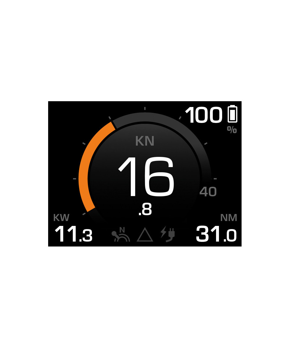 Torqeedo monoleva Acceleratore a distanza TorqLink con display a colori