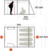 Ferrino tunnel tent Fenix 4