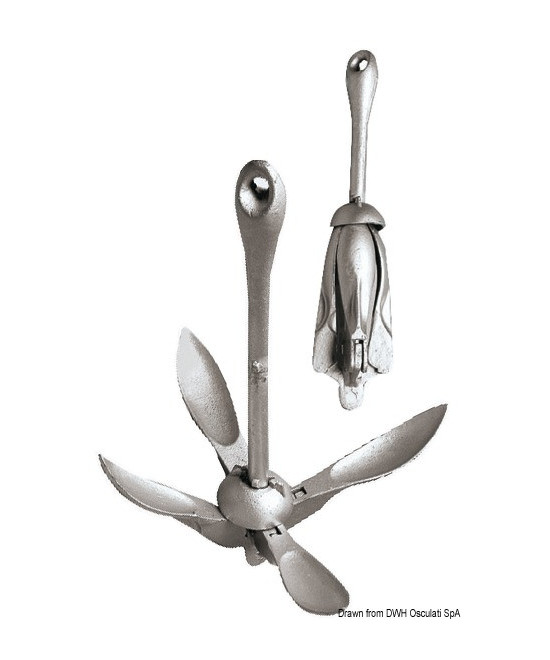 Osculati 8 kg galvanized steel umbrella anchor