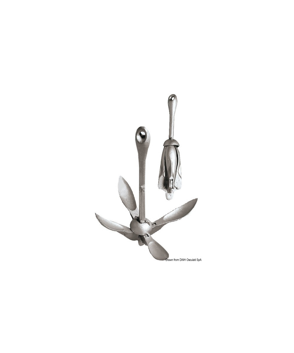 Osculati 8 kg galvanized steel umbrella anchor
