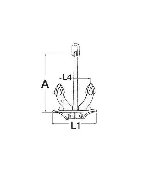 Osculati Hall anchor 6 kg