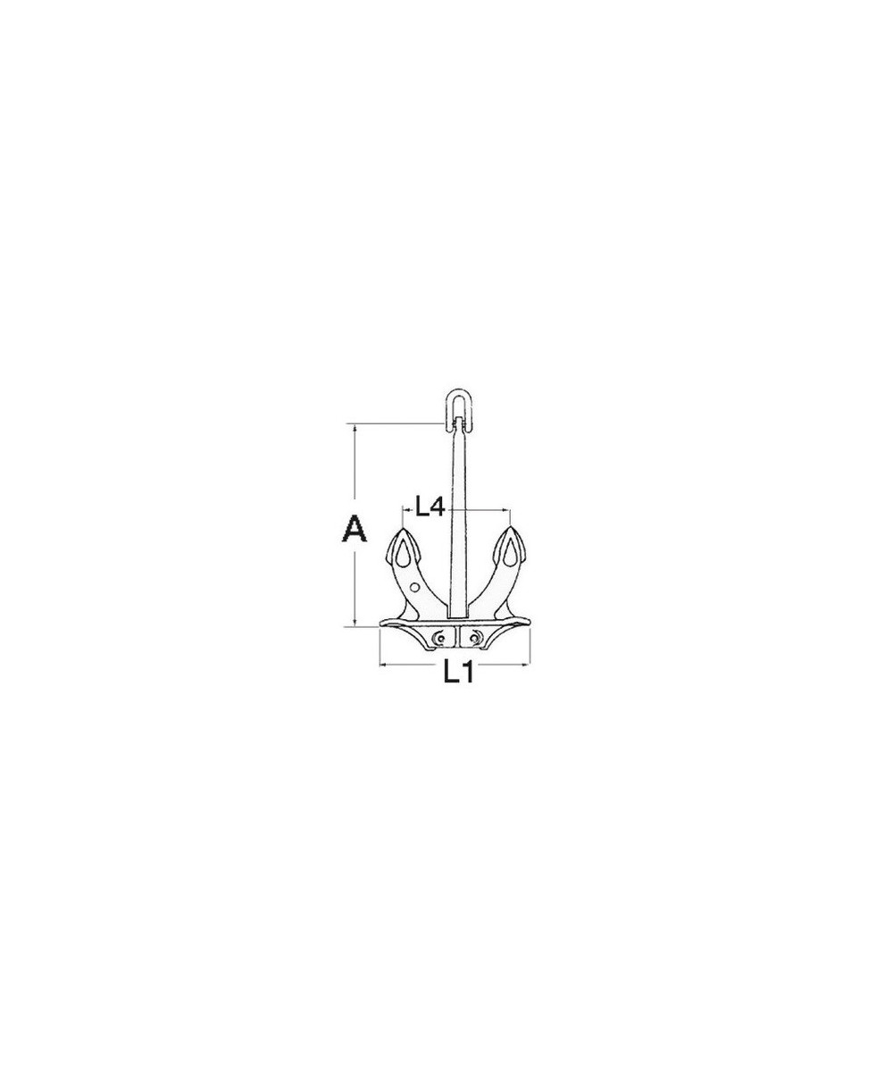 Osculati Hall anchor 6 kg