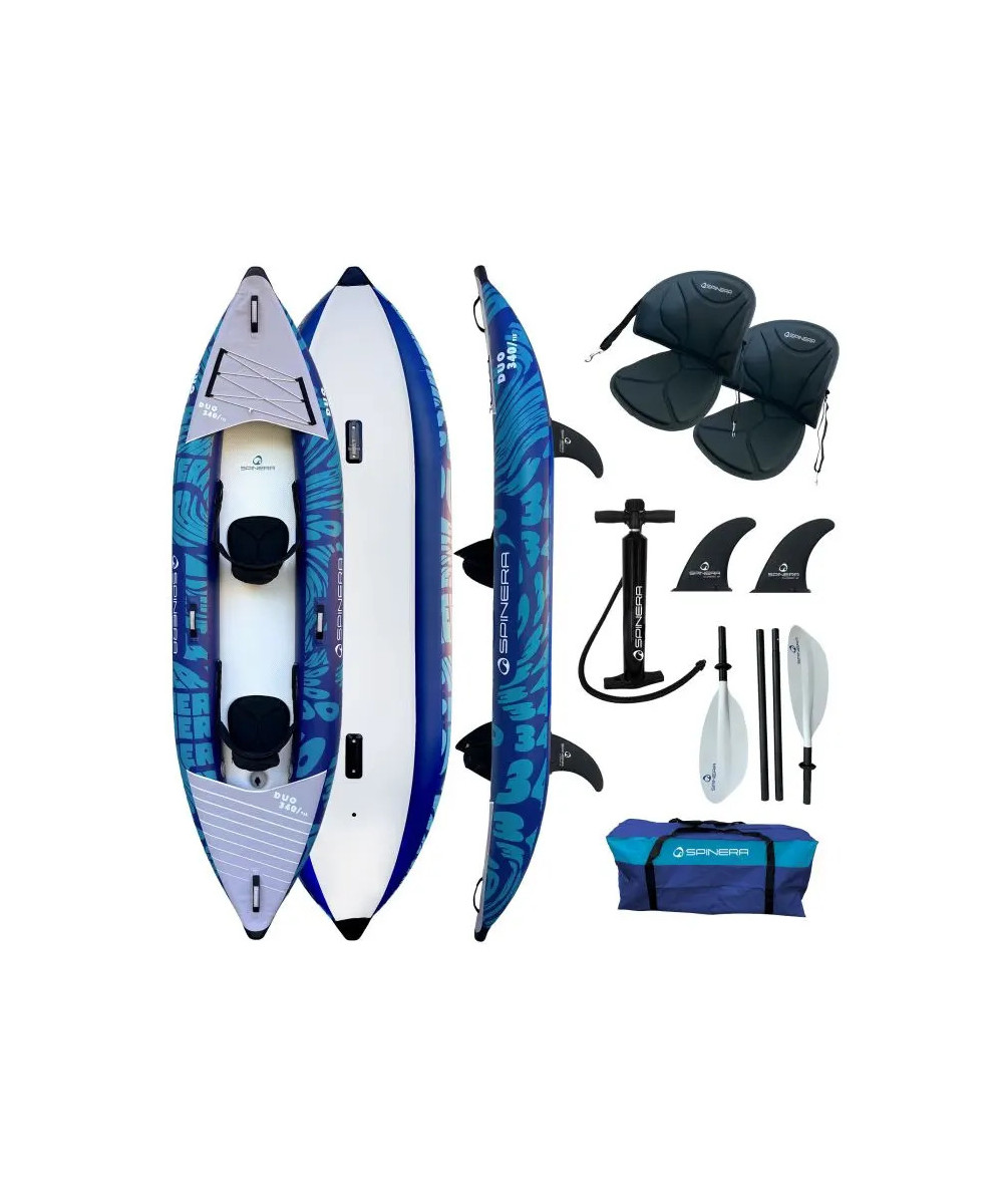Spinera Inflatable Kayak with High Pressure Floor - Duo - 2 Seater
