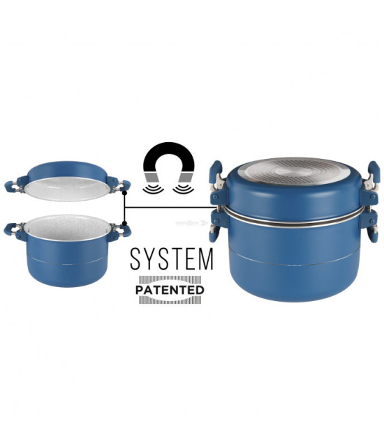 Brunner Carezza Magnetogrip 7+1 pot/pan set, 20 cm diameter