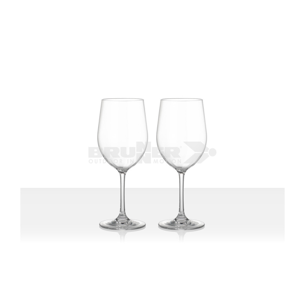 Brunner Set 2 pc Glasses White Wineglass