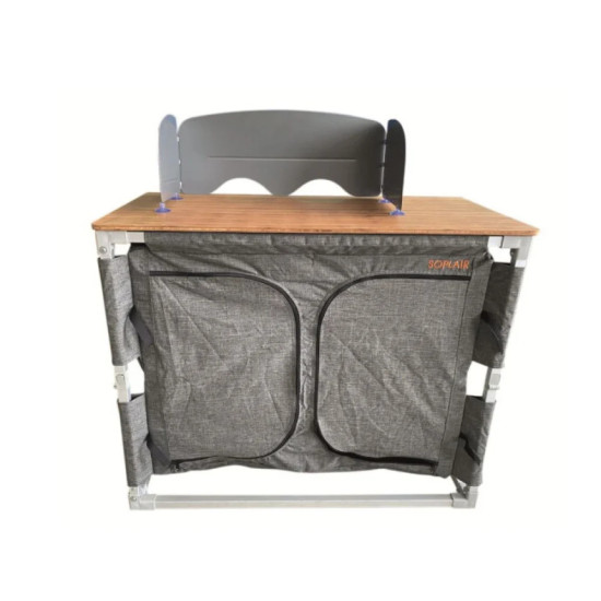 Soplair folding screen for stove cabinets