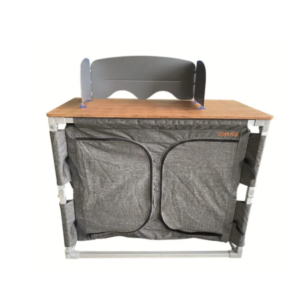 Soplair folding screen for stove cabinets