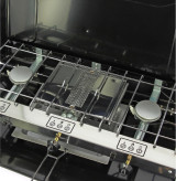 Soplair/Incasa 2-burner gas stove with grill/toaster - foldable case